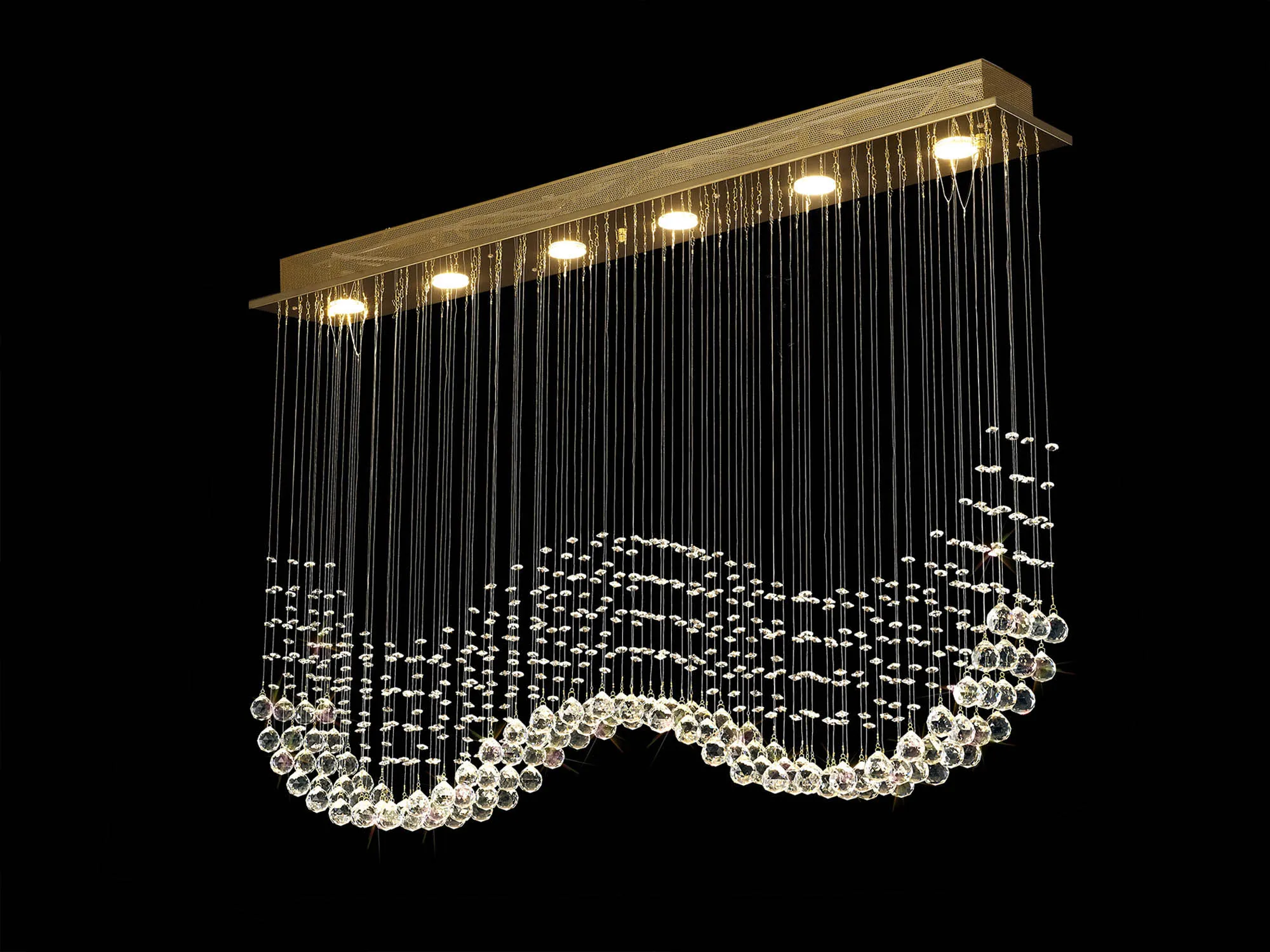 Colorado Crystal Ceiling Lights Diyas Linear Crystal Fittings Colorado Crystal Ceiling Lights Diyas Linear Crystal Fittings